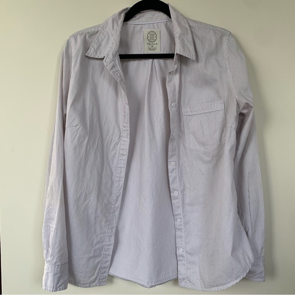Talulah Classic Pinstriped Button Down Shirt - Picture 2 of 10
